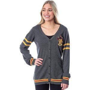 Seven Times Six Harry Potter Women's Gryffindor House Open Front Cardiga…